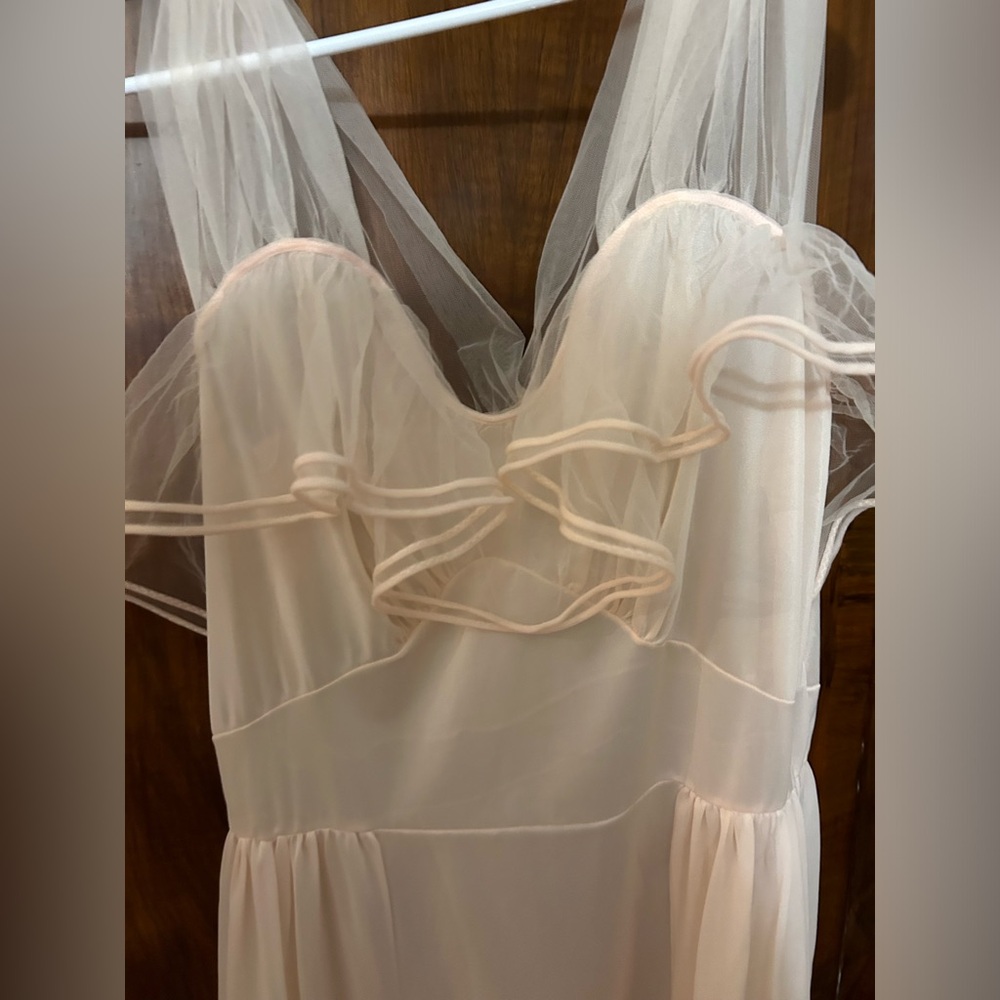 Rogers size 38. Vintage Gown. Peachy pink sheer dream great condition for age.